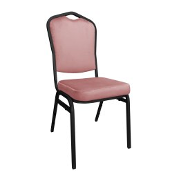 Krzesło Vega welur z metalowym stelażem