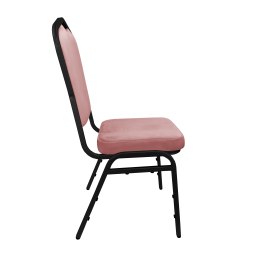 Krzesło Vega welur z metalowym stelażem