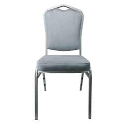 Krzesło Vega welur z metalowym stelażem