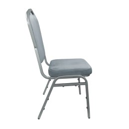 Krzesło Vega welur z metalowym stelażem