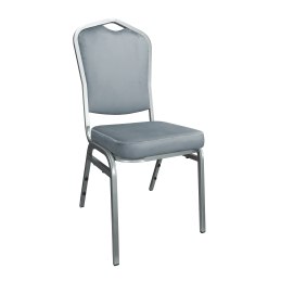 Krzesło Vega welur z metalowym stelażem