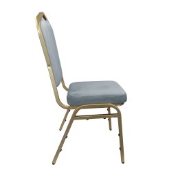 Krzesło Vega welur z metalowym stelażem