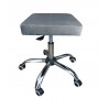 Fotel obrotowy MAX BL14 szary na chromowanej podstawie