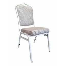 Krzesło Vega tapicerowane tkanina Berit, stelaż metalowy