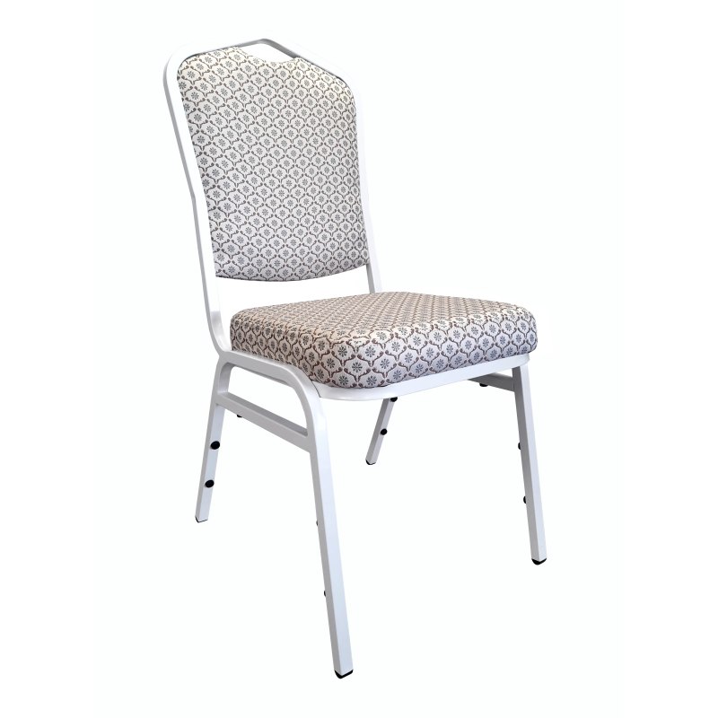 Krzesło Vega tapicerowane tkanina Berit, stelaż metalowy