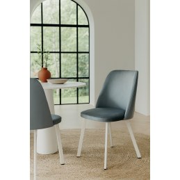 Krzesło GOYA welur z metalowymi nogami