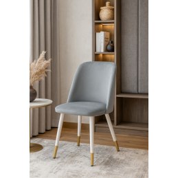 Krzesło GOYA welur z metalowymi nogami