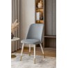 Krzesło GOYA welur z metalowymi nogami