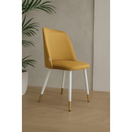 Krzesło GOYA welur z metalowymi nogami