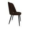 Krzesło GOYA welur z metalowymi nogami