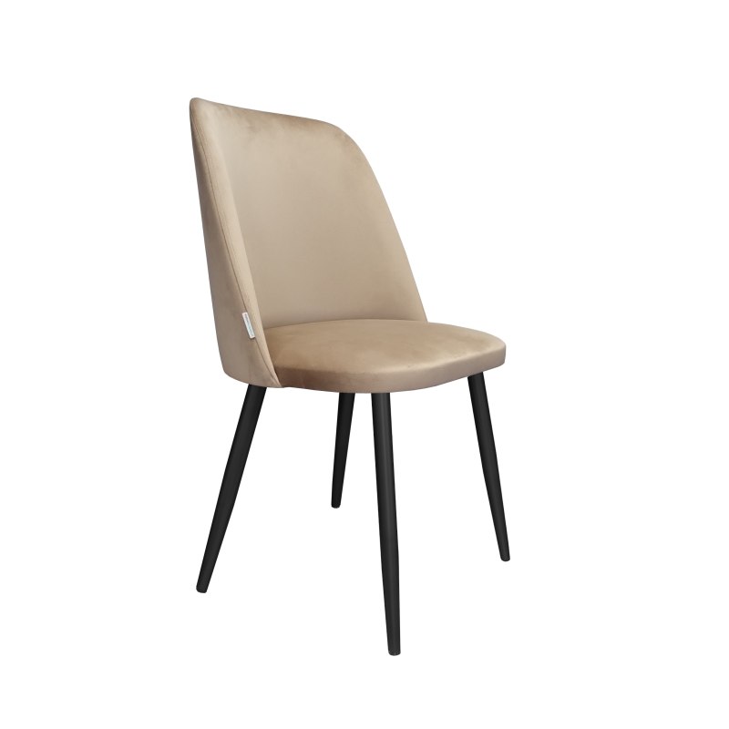 Krzesło GOYA welur z metalowymi nogami