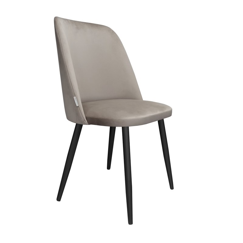 Krzesło GOYA welur z metalowymi nogami