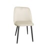 Krzesło GOYA welur z metalowymi nogami