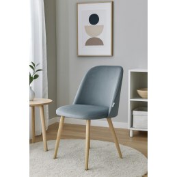 Krzesło GOYA welur z metalowymi nogami