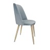 Krzesło GOYA welur z metalowymi nogami