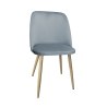 Krzesło GOYA welur z metalowymi nogami