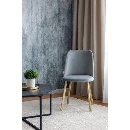 Krzesło GOYA welur z metalowymi nogami
