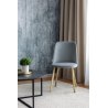 Krzesło GOYA welur z metalowymi nogami