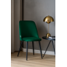 Krzesło GOYA welur z metalowymi nogami