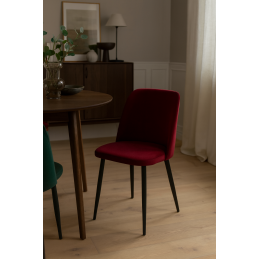Krzesło GOYA welur z metalowymi nogami
