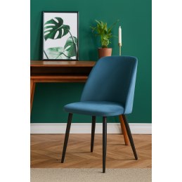 Krzesło GOYA welur z metalowymi nogami