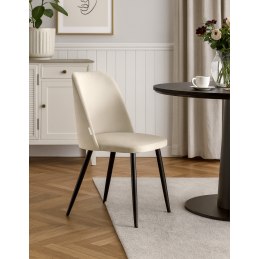 Krzesło GOYA welur z metalowymi nogami