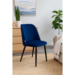 Krzesło GOYA welur z metalowymi nogami