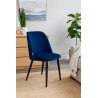 Krzesło GOYA welur z metalowymi nogami