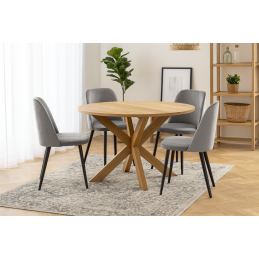 Krzesło GOYA welur z metalowymi nogami