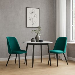 Krzesło GOYA welur z metalowymi nogami