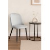 Krzesło GOYA welur z metalowymi nogami