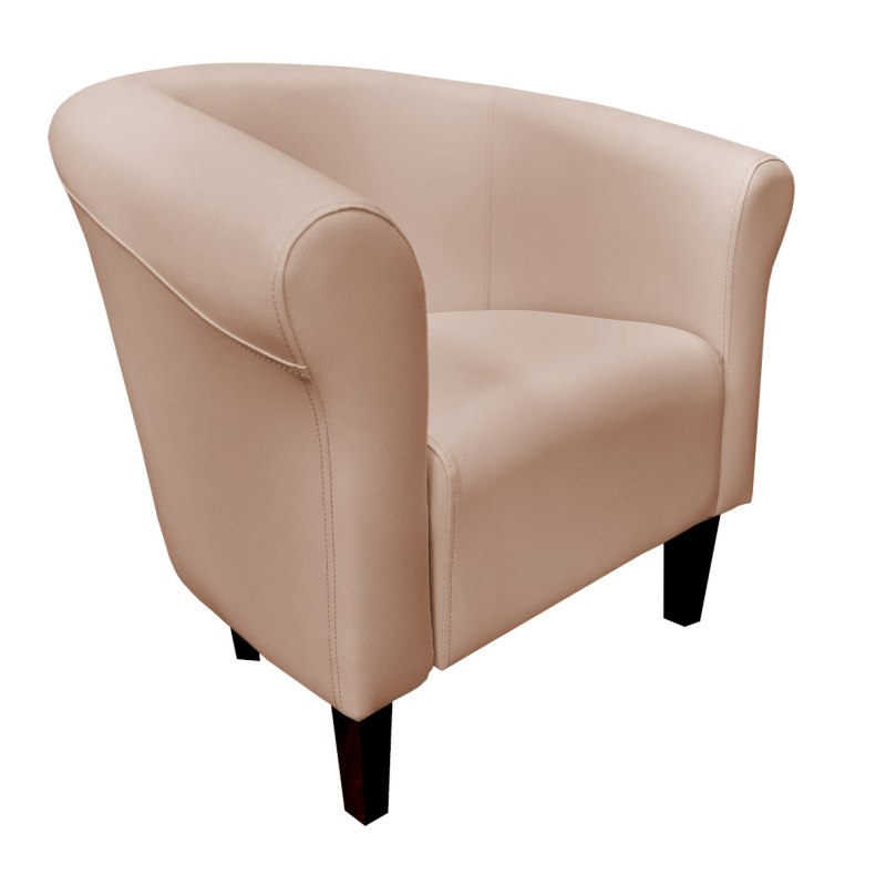 Fotel Milo tapicerka eko-skóra, podłokietniki