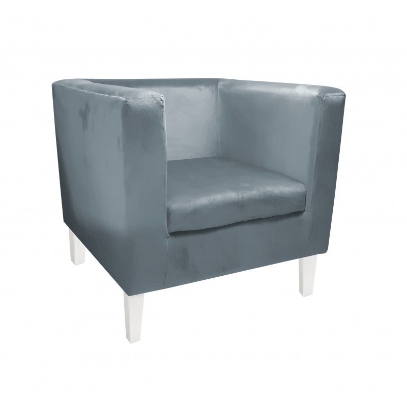 Fotel Monaco tkanina welur - wygodny fotel tapicerowany