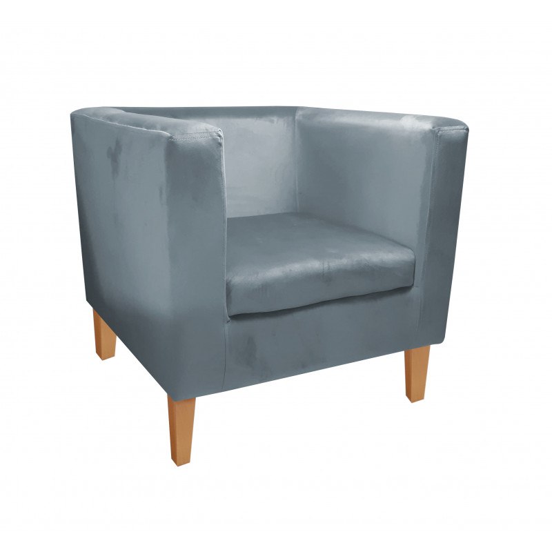 Fotel Monaco tkanina welur - wygodny fotel tapicerowany