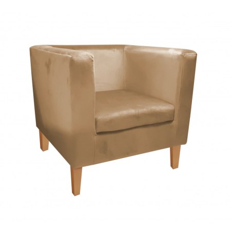 Fotel Monaco tkanina welur - wygodny fotel tapicerowany