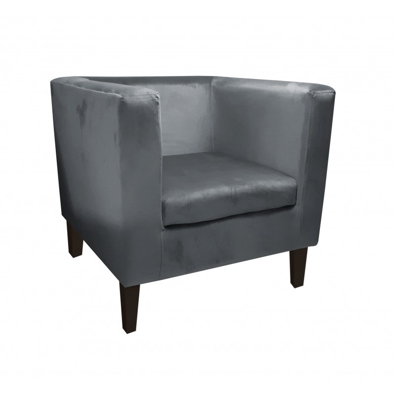 Fotel Monaco tkanina welur - wygodny fotel tapicerowany