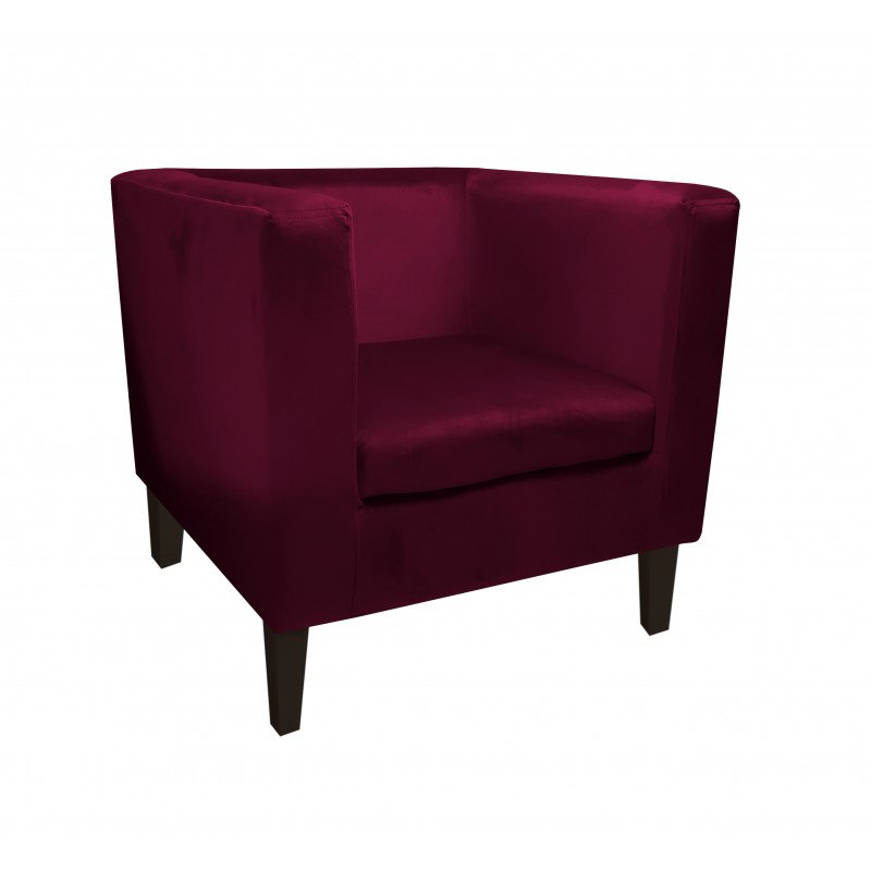 Fotel Monaco tkanina welur - wygodny fotel tapicerowany