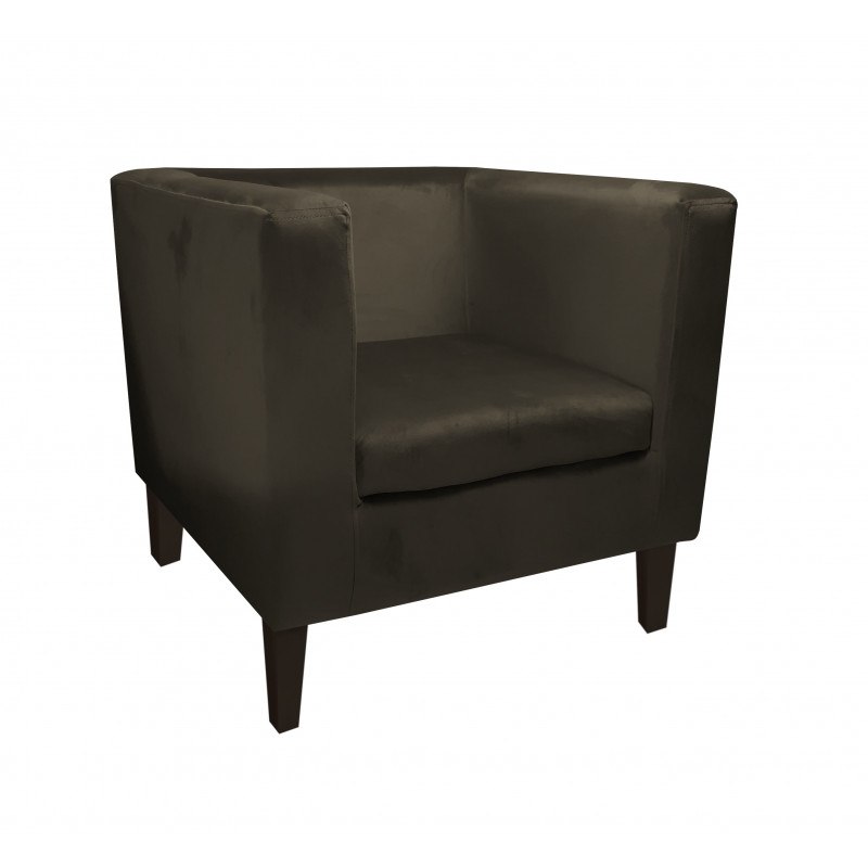 Fotel Monaco tkanina welur - wygodny fotel tapicerowany