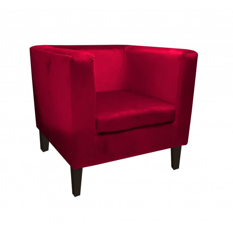 Fotel Monaco tkanina welur - wygodny fotel tapicerowany