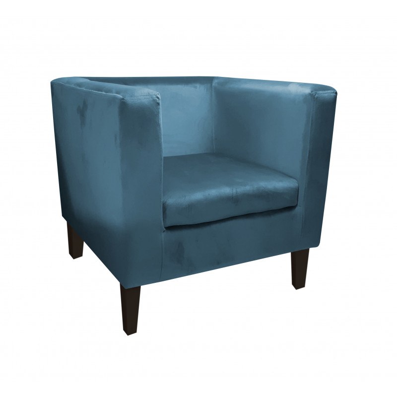 Fotel Monaco tkanina welur - wygodny fotel tapicerowany