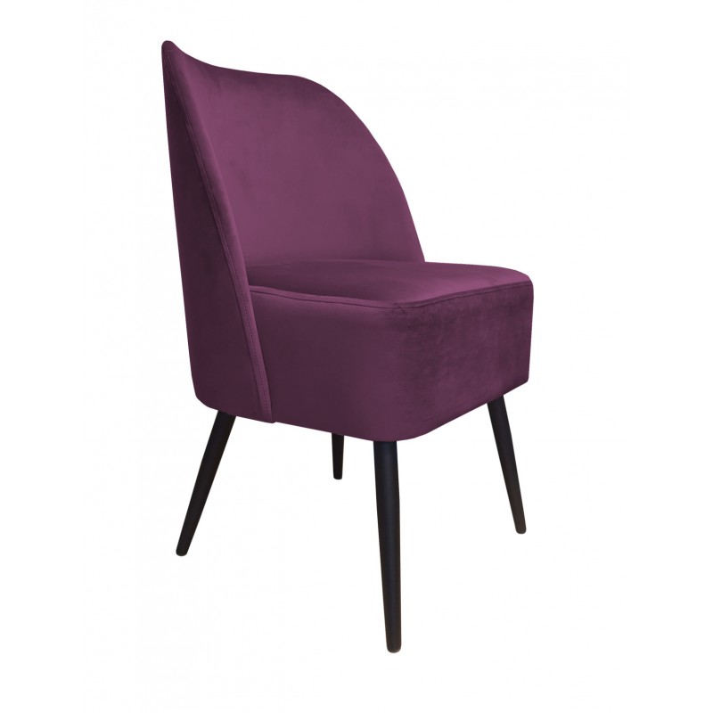 Fotel DUBAJ tkanina Welur noga metalowa