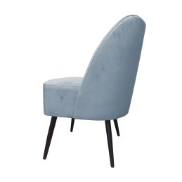 Fotel DUBAJ tkanina Welur noga metalowa