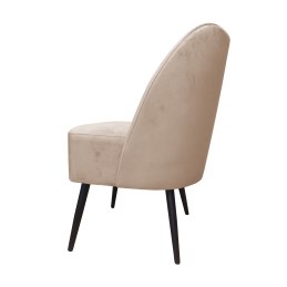 Fotel DUBAJ tkanina Welur noga metalowa