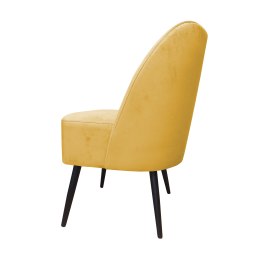 Fotel DUBAJ tkanina Welur noga metalowa