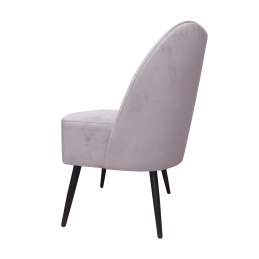 Fotel DUBAJ tkanina Welur noga metalowa