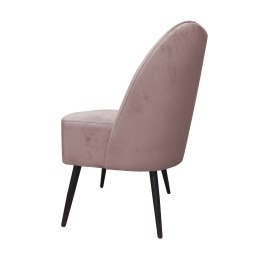 Fotel DUBAJ tkanina Welur noga metalowa