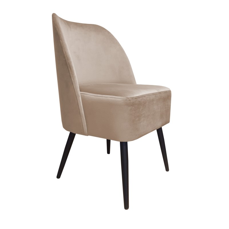 Fotel DUBAJ tkanina Welur noga metalowa