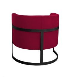 Fotel Glamour welur z metalową podstawą