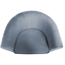 Fotel Glamour welur z metalową podstawą