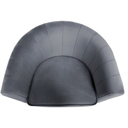 Fotel Glamour welur z metalową podstawą